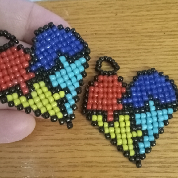 Autism Awareness earrings - Picture 5 of 6